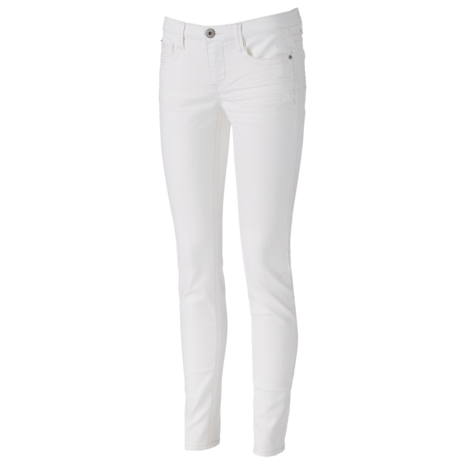 Juniors' Mudd® White Skinny Jeans